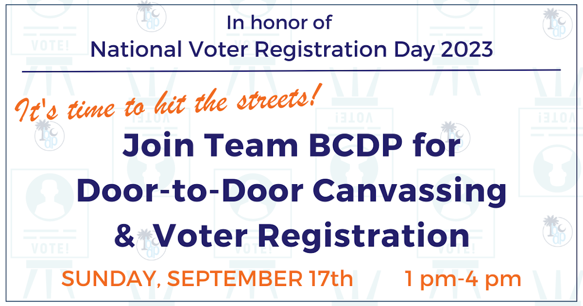 BCDP Voter Registration Canvassing Event · Mobilize